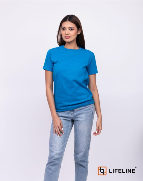 Lifeline Roundneck T-shirt (Aqua Blue)