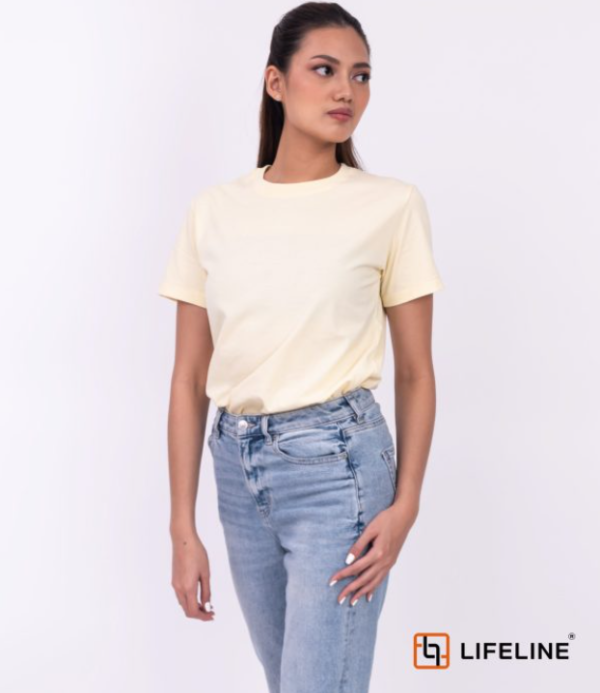 Lifeline Round neck T-shirt (Cream)