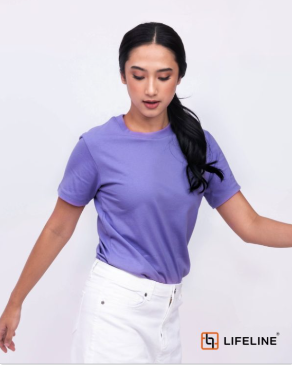 Lifeline Round neck T-shirt (Lilac)