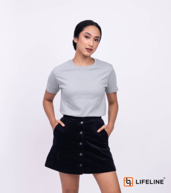 Lifeline Round neck T-shirt (Silver Gray)